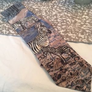 Lost Kingdom Zebra Print Tie